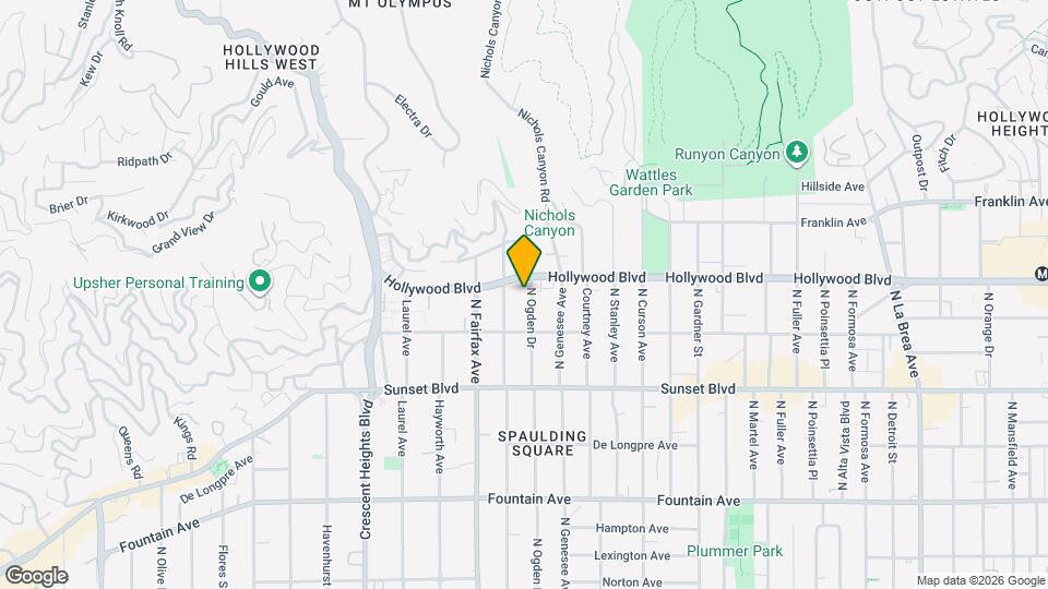 1641 N Ogden Dr Map and Location Details