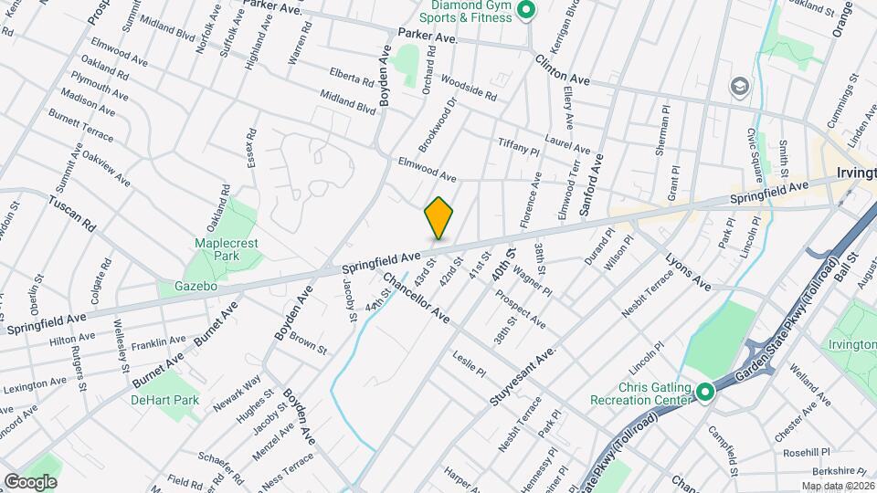 1426 Springfield Ave, Unit 2nd Floor Map and Location Details