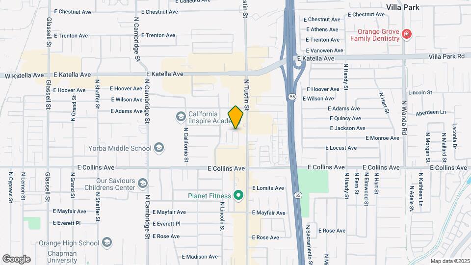 1041 N Shattuck Pl Map and Location Details