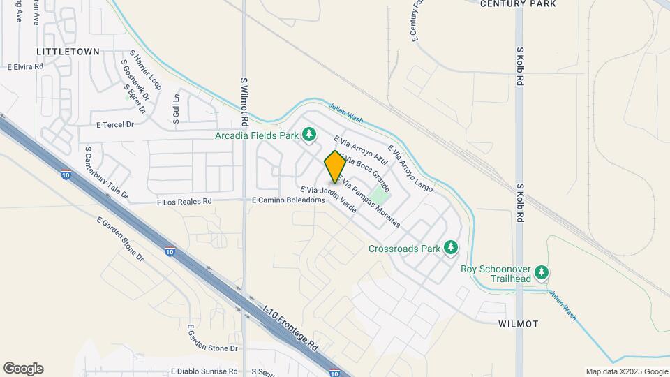 6549 E Via Jardin Verde Map and Location Details
