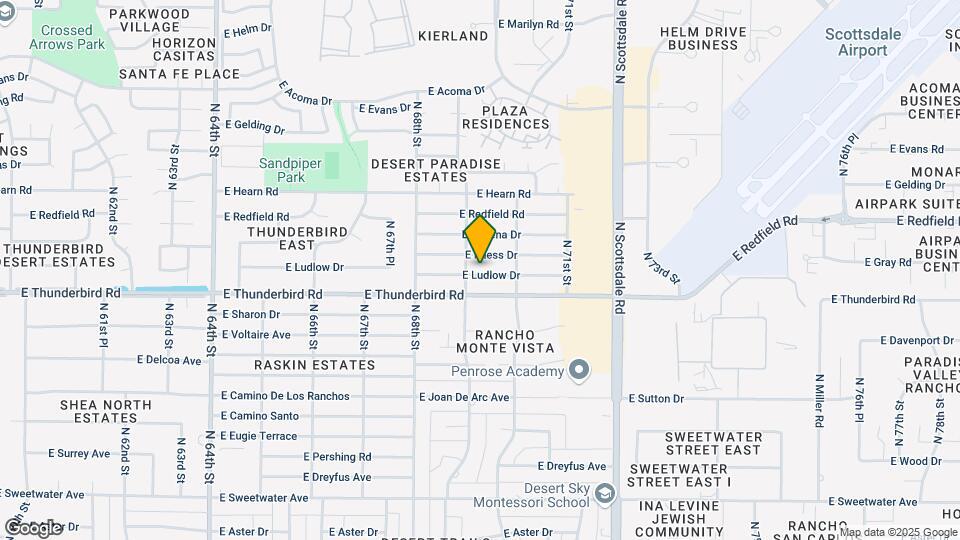 6912 E Ludlow Dr Map and Location Details