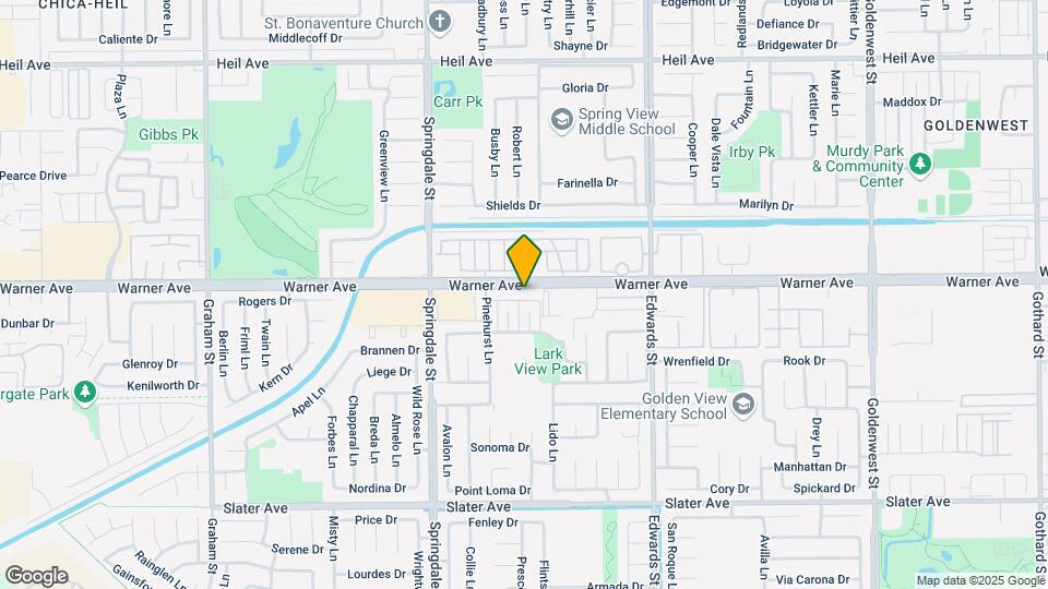 6202 Warner Ave Map and Location Details