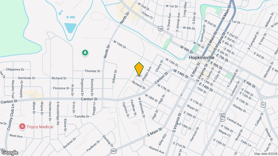 611 W 17th St Map and Location Details