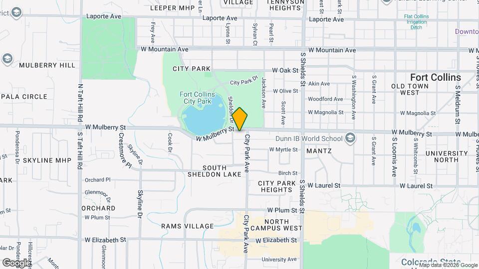 1413 W Mulberry St Map and Location Details