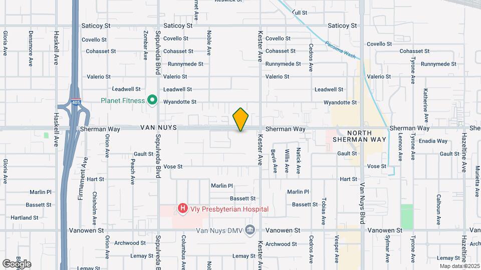 14954 Sherman Way, Unit 201 Map and Location Details