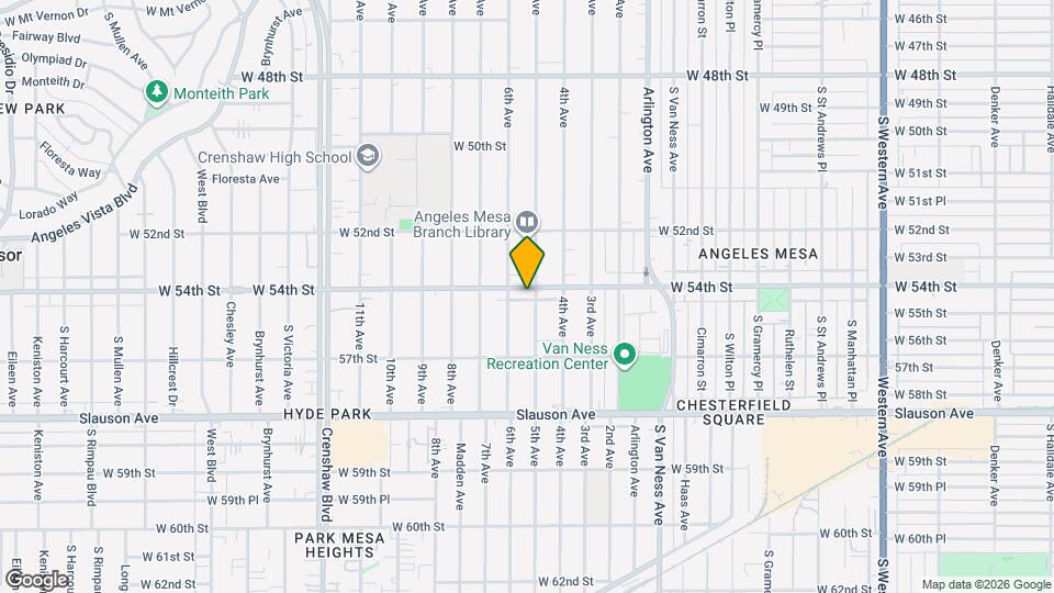 2710 W 54th St Map and Location Details