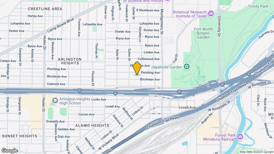 3812 Birchman Ave Map and Location Details