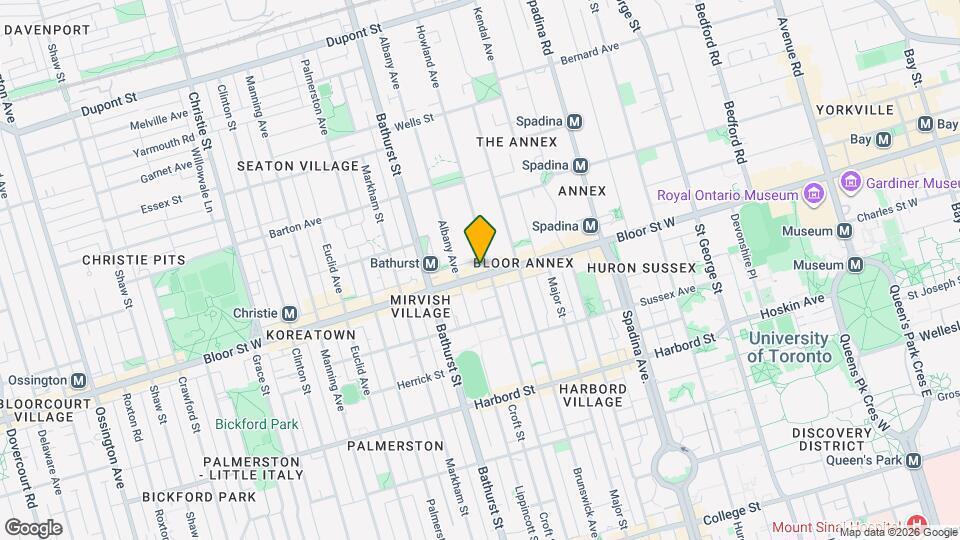 454 Bloor St W Map and Location Details