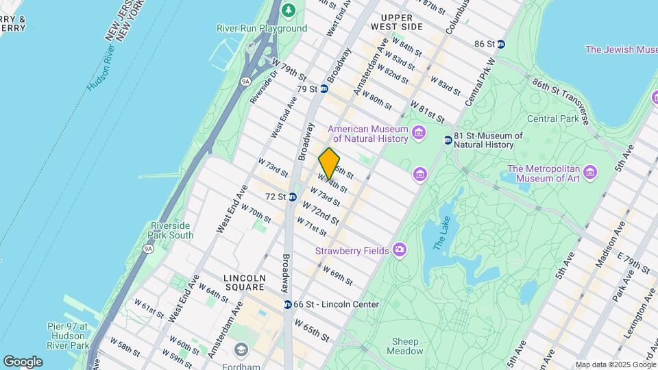 146 W 74th St Mapa y Detalles de la Ubicación