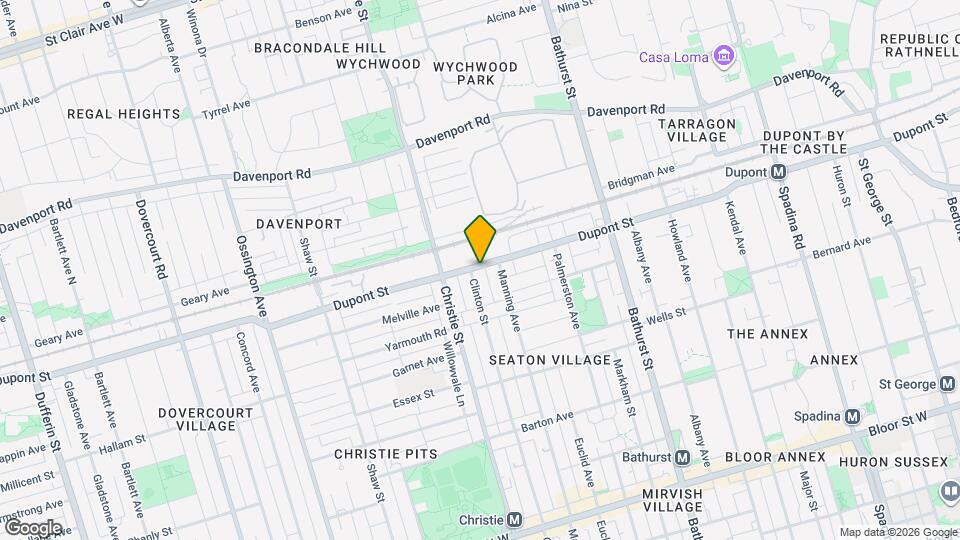 623 Dupont St Map and Location Details