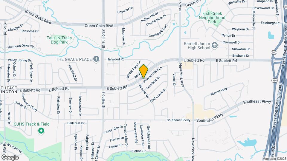 1607 Powder Horn Ln Map and Location Details