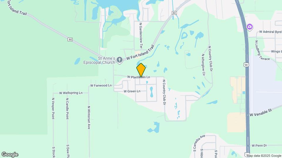 9664 W Plantation Ln Map and Location Details