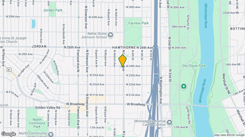 2321 N Lyndale Ave Map and Location Details