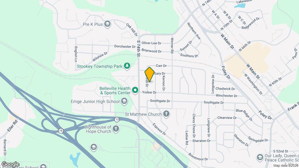 920 Express Dr Map and Location Details