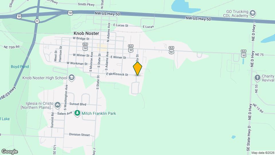 601 E McKissock St Map and Location Details