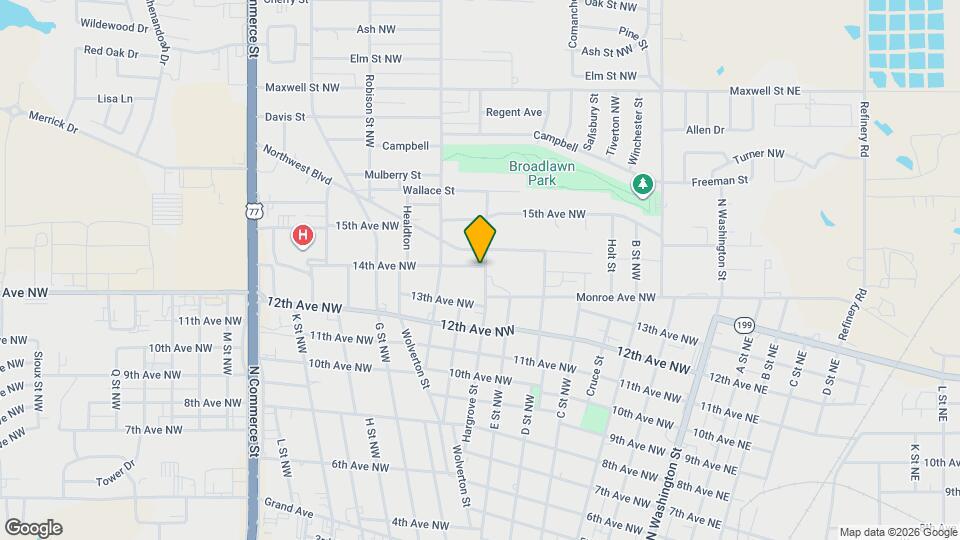 1329 Hargrove St Mapa y Detalles de la Ubicación