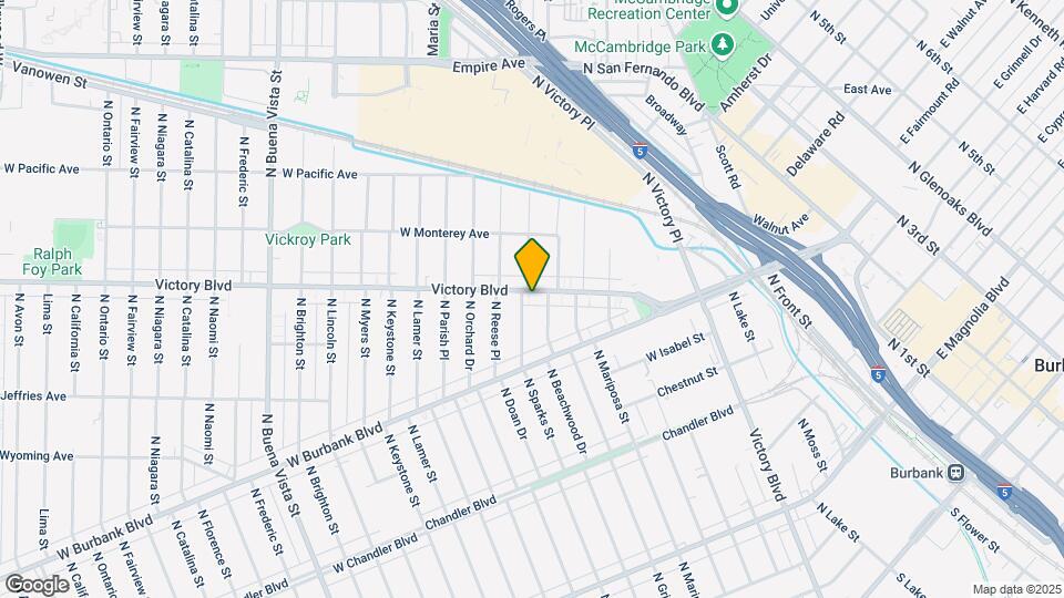 1512 W Victory Blvd Map and Location Details