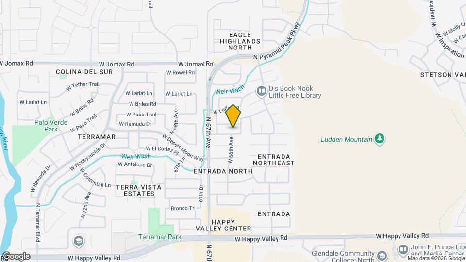 6538 W Prickly Pear Trail Mapa y Detalles de la Ubicación