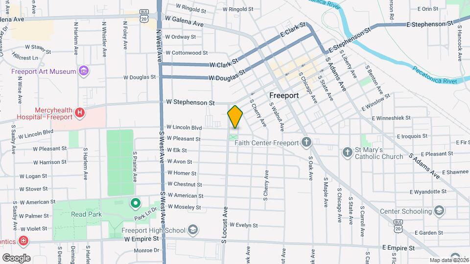 538 W Broadway St Map and Location Details