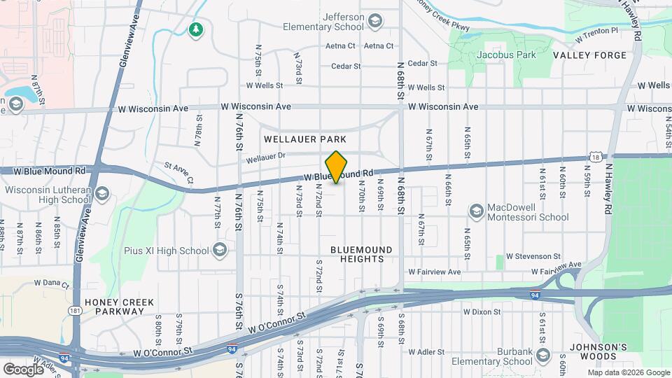 7112 W Saint Paul Ave, Unit 1st Floor Map and Location Details