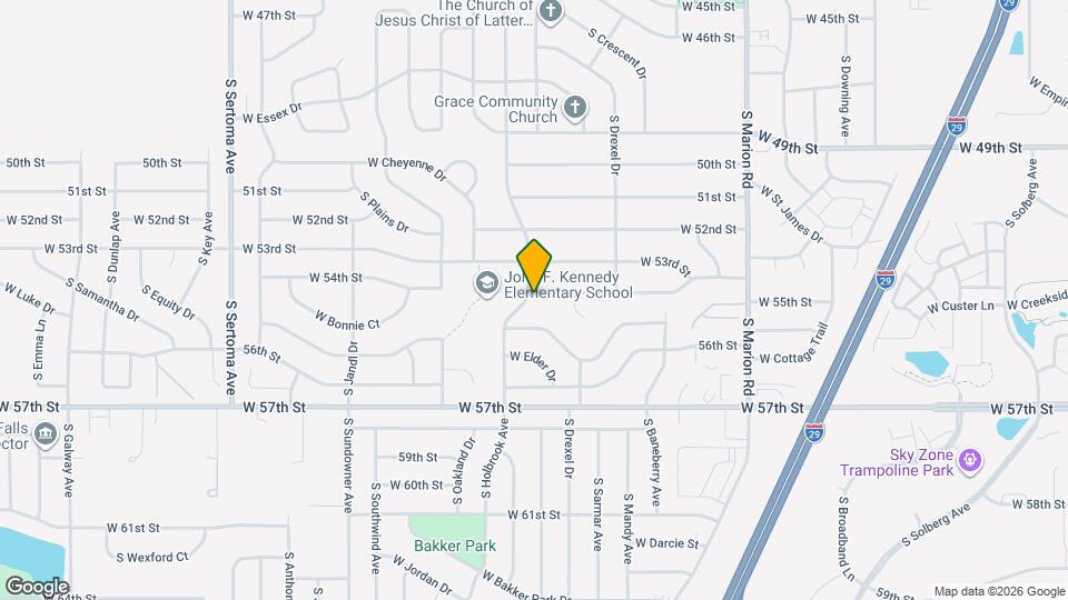 4600 S Holbrook Ave Map and Location Details