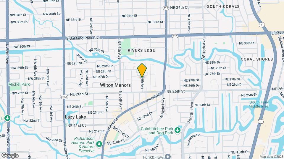 2685 NE 9th Ave Map and Location Details
