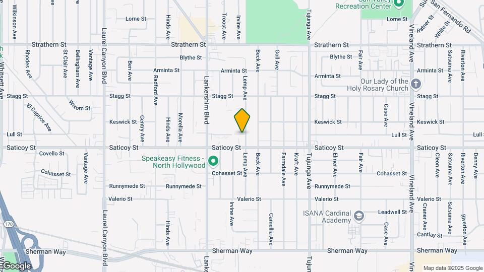 11602 Lull St, Unit Duplex Map and Location Details
