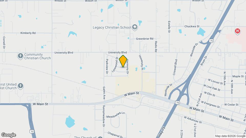 3601 Pearl St Map and Location Details