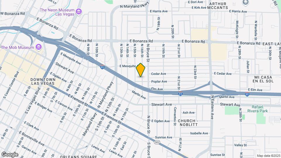 365 N 16th St Map and Location Details