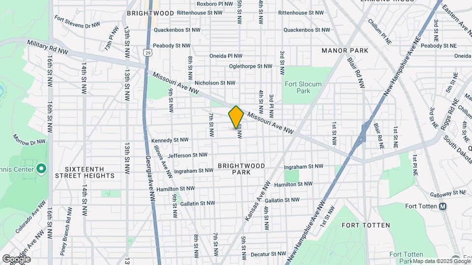 505 Kennedy St NW Map and Location Details
