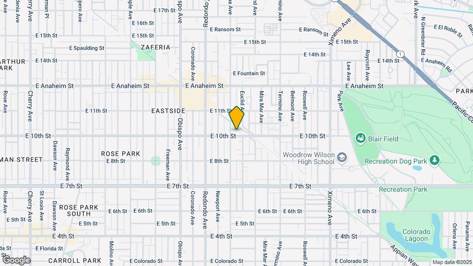 3621 E 10th St Map and Location Details