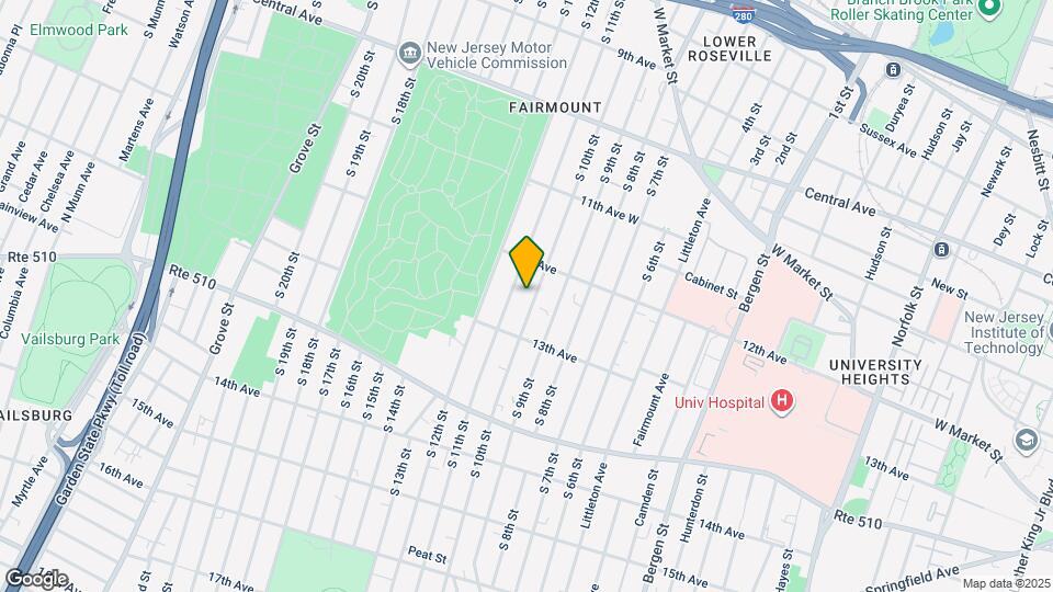 263 S 10th St Map and Location Details