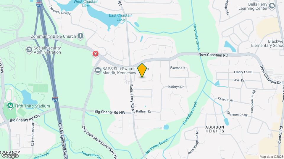 3311 Chastain Crossing NW Map and Location Details