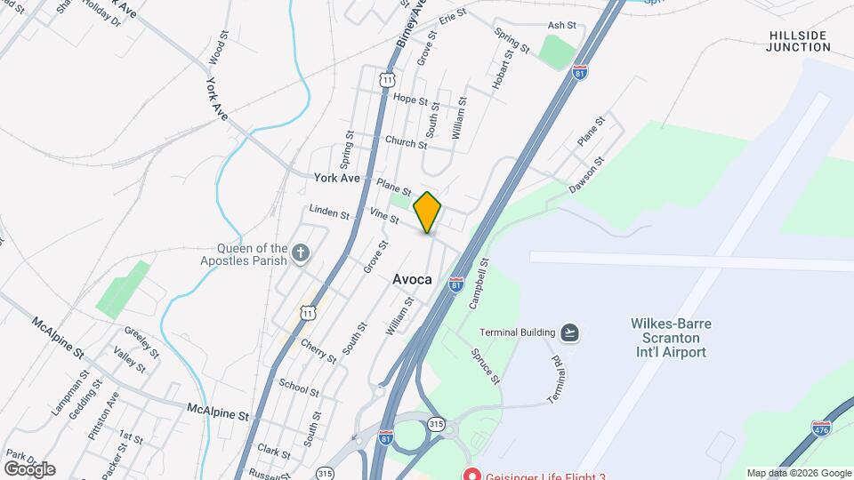 945 William St Map and Location Details