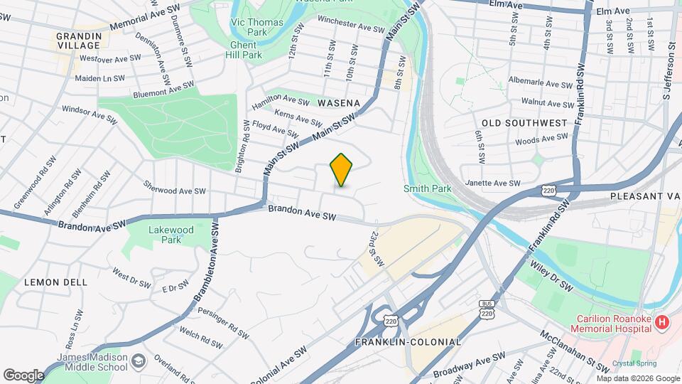 729 Windsor Ave SW Map and Location Details