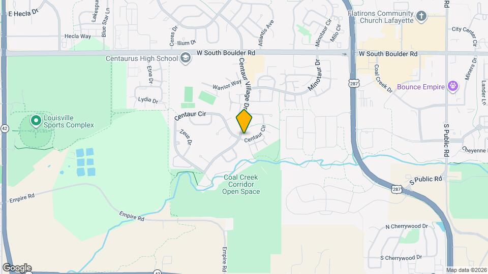 1119 Centaur Cir Map and Location Details