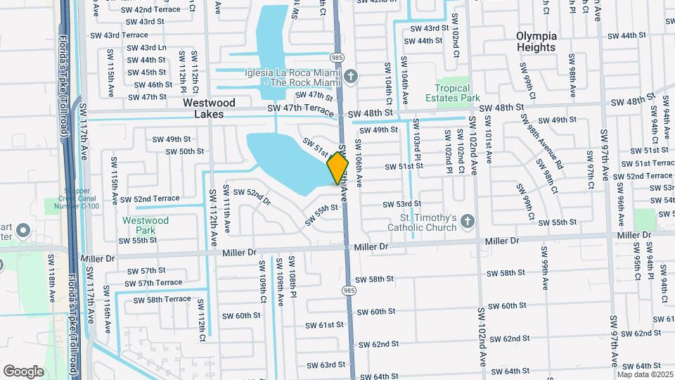 10705 SW 52nd Ter Map and Location Details