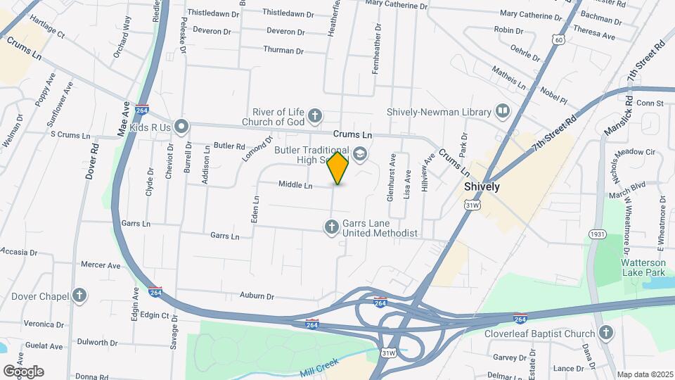 4105 North Ln Map and Location Details