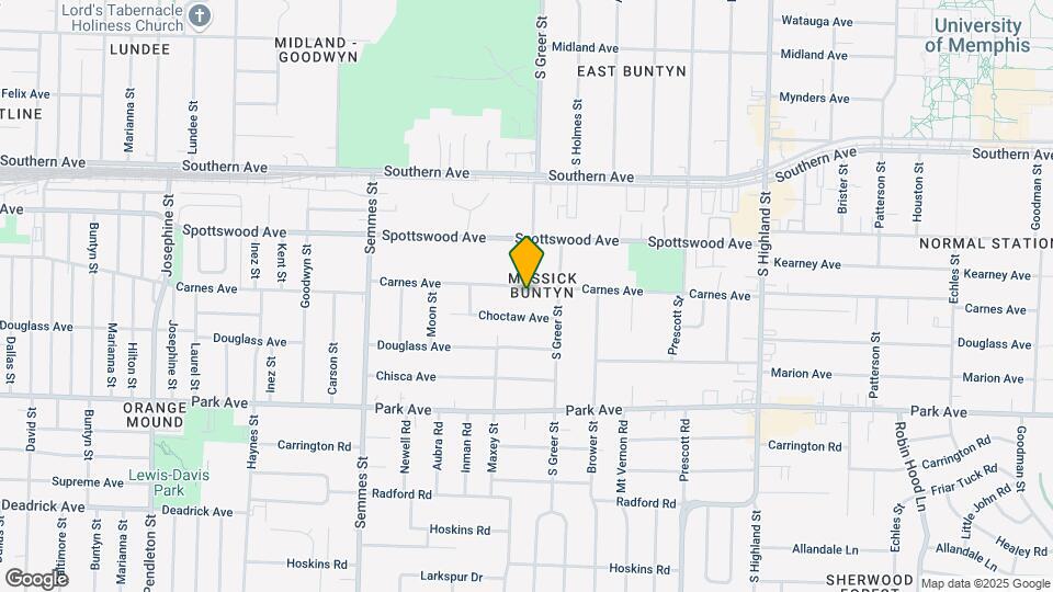 3219 Carnes Ave Map and Location Details