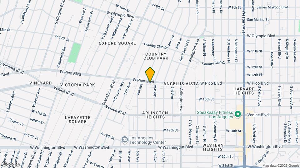 3716 W Pico Blvd Map and Location Details
