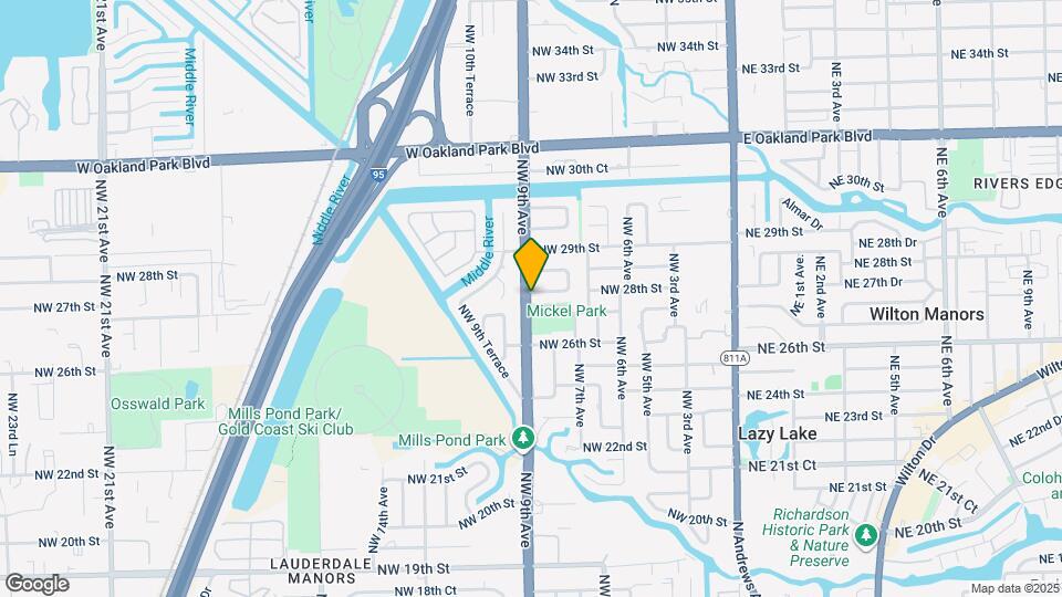 832 NW 28th St Map and Location Details