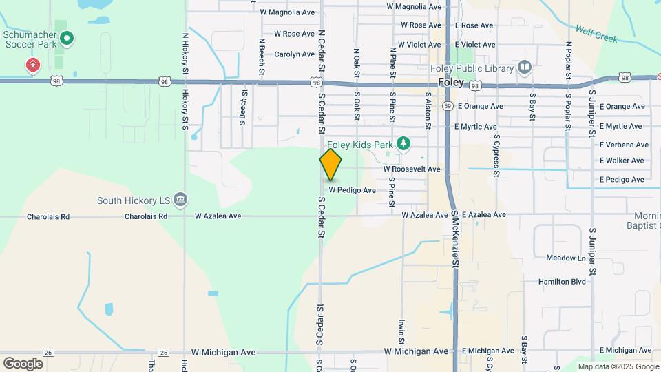 430 W Pedigo Ave Map and Location Details