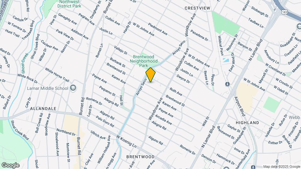 1506 Brentwood St Map and Location Details