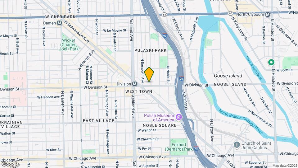 1504 W Division St Map and Location Details
