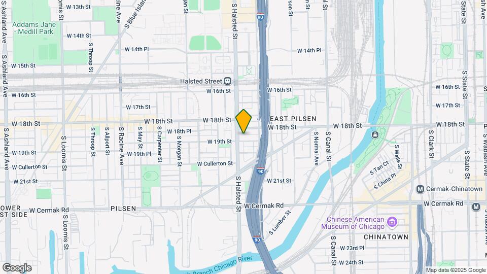 732 W 19th St Map and Location Details