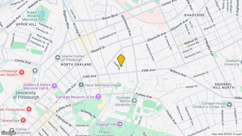 709 Clyde St Map and Location Details