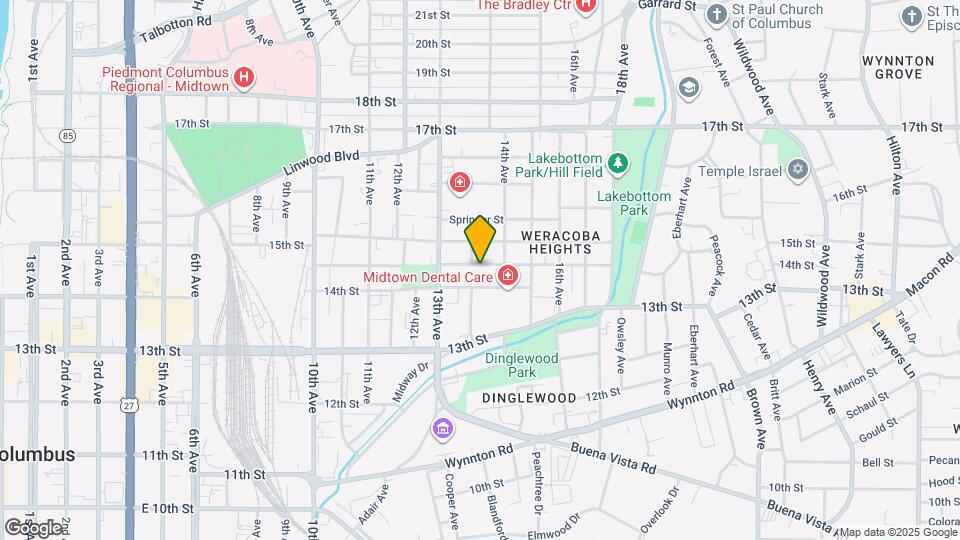 1338 Virginia St Map and Location Details