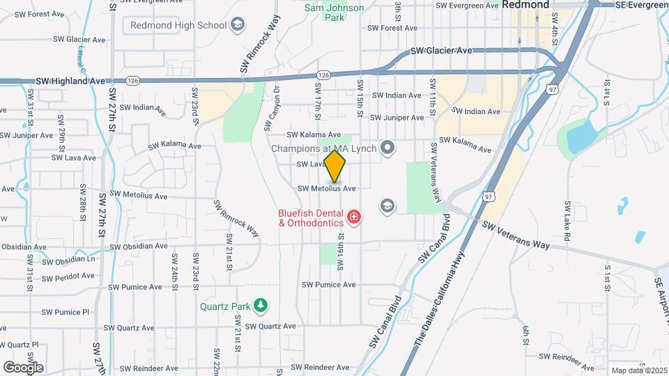 1616 SW Metolius Ave Map and Location Details