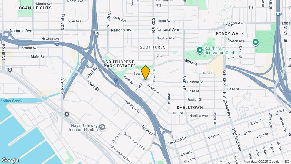 3730 Acacia St Map and Location Details