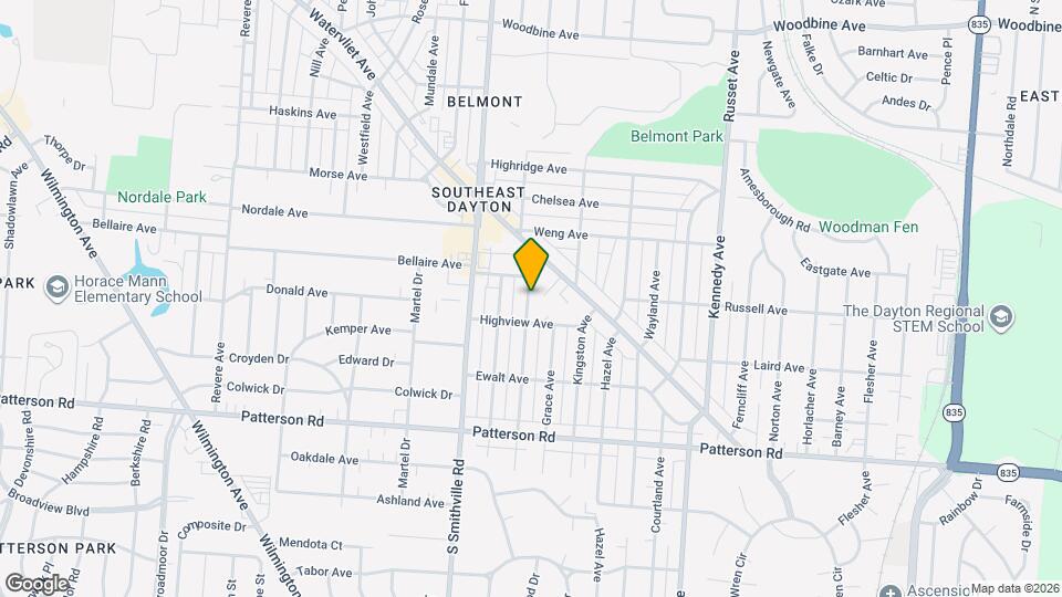 2720 Dwight Ave Map and Location Details